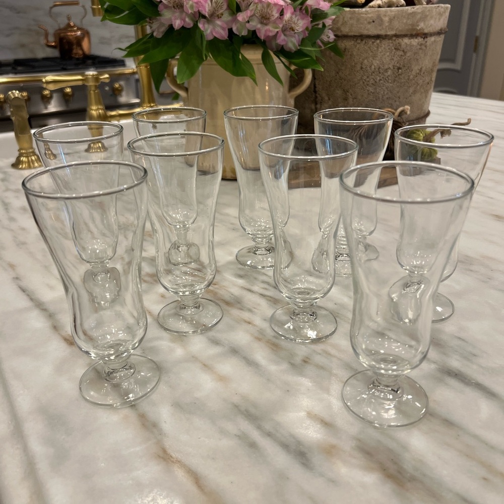 9 Vintage Parfait Glasses